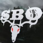 SBO  WHITE STICKER DECAL