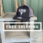 SBO RICHARDSON BLACK & CHARCOAL LOGO HAT