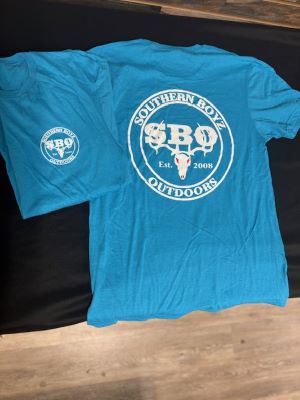 bright blue SBO tshirt
